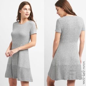 Gap flowing ribbed gray mini dress